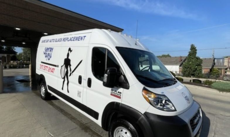 Sentry Glass Inc. mobile auto and heavy truck glass repair and replacement van